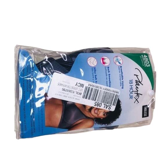 Playtex Sleek & Smooth Wireless Bra 40D grey - Picture 3 of 7